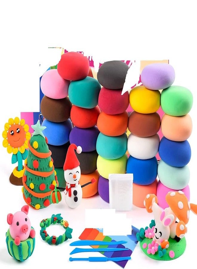 Eclet (Pack of 12) Air Dry Clay, Colorful Children Soft Clay, Creative Art Crafts, Gifts for Kids-Multi Color. Non-Toxic Modeling Magic Fluffy Foam Bouncing Clay Putty Kit for Kids with Tools .150 - Image 1